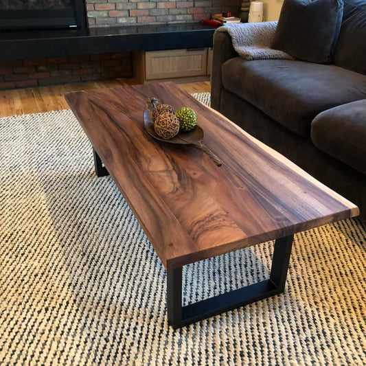 Coffee Table - South American Walnut, Live Edge Coffee Table, Wood Coffee Table