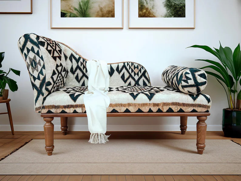 Handmade chaise lounge, Luxury bedroom decor, Window front seat